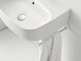 Держатель для полотенец Kerasan Nolita для раковины полки и биде белый матовый 922030