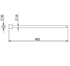 Держатель для полотенец Kludi Vela R брашированный никель PVD 58977N5S