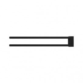 Держатель для полотенец Ravak 10° двойной поворотный 45,3 см латунь черный матовый X07P564