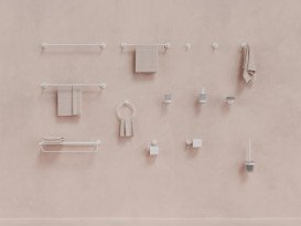 Тримач для рушників Ravak Kona KN 330 з полицею матовий білий X07P1318