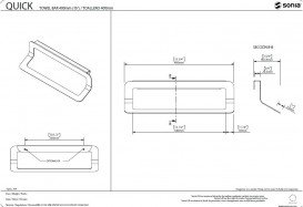 Тримач для рушників Sonia Quick настінний 176908