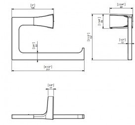 Тримач для рушників Sonia S7 латунь хром 131709