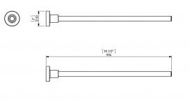 Тримач для рушників Sonia Tecno Project латунь хром 153312