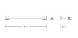 Держатель для полотенец VBI Jupiter нержавеющая сталь хром VBI-040607CH