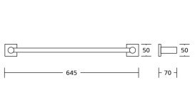 Тримач для рушників VBI Saturn нержавіюча сталь хром VBI-040307CH