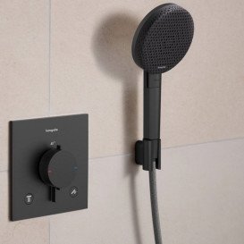 Тримач для ручного душу Hansgrohe Porter Fine чорний матовий хром 28885340