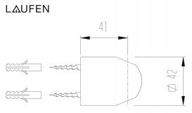 Держатель для ручного душа Laufen хром HF105721100000