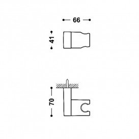 Тримач для ручного душу Tres хром 29963928