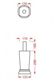 Тримач для туалетного паперу ArtCeram Civitas кераміка сірий CIC005 34;00