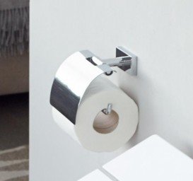Держатель для туалетной бумаги Duravit Karree с крышкой хром 0099551000