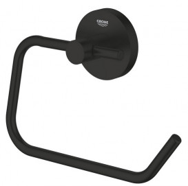 Держатель для туалетной бумаги Grohe Essentials открытый металл черный матовый 1024722430
