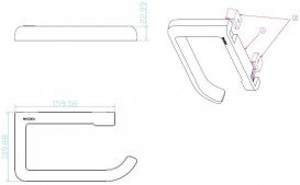 Держатель для туалетной бумаги Haceka Yoly открытый пластик белый 1137994