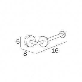 Держатель для туалетной бумаги Inda Forum хром A36250 CR