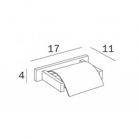 Держатель для туалетной бумаги Inda Lea с крышкой хром A1826A CR