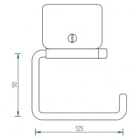 Тримач для туалетного паперу Kolo Lehnen Funktion полірована поверхня L1103100