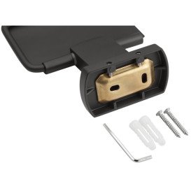 Тримач для туалетного паперу Kroner KRP Graz - GRP95607 з кришкою графіт CV025285