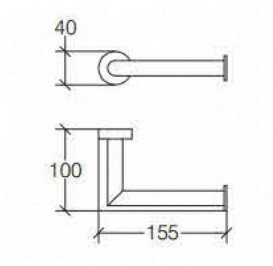 Тримач для туалетного паперу Lineabeta Baketo латунь чорний матовий 5204.22
