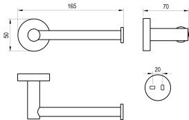 Держатель для туалетной бумаги Ravak Kona KN 400 матовый белый X07P1319