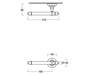 Держатель для туалетной бумаги Simas Accessori хром 260202
