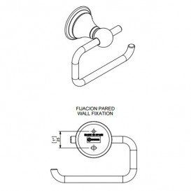 Держатель для туалетной бумаги Sonia Genoa латунь хром 121632