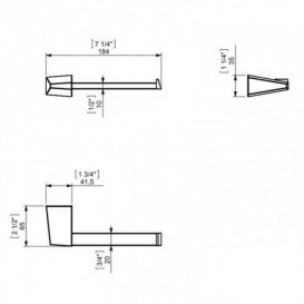 Держатель для туалетной бумаги Sonia S2 настенный латунь хром 156153