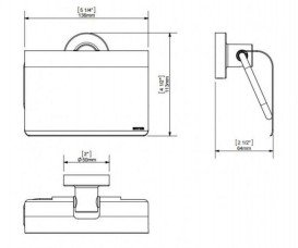 Тримач для туалетного паперу Sonia Tecno Project з кришкою хром 116966