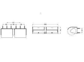 Тримач для туалетного паперу TOTO настінний подвійний хром GS714W
