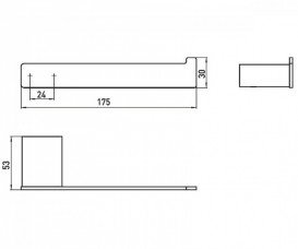 Держатель для запасного рулона Emco Loft Black 0505 133 00