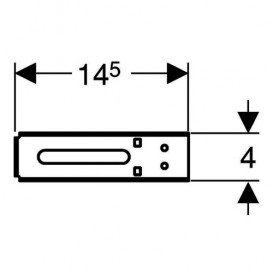 Держатель Geberit Duofix для крепления труб сталь 111.891.00.1
