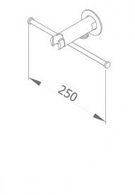 Держатель полотенца для бидетки GRB Intimixer хром 08912000