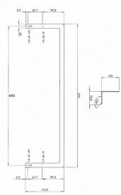 Держатель полотенец Artceram Blend для раковины 71 см хром BLA002