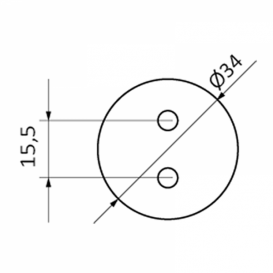Держатель ручного душа GRB Hidromasaje хром 05050000