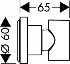 Держатель ручного душа Hansgrohe Axor Citterio металл матовый никель 39525820