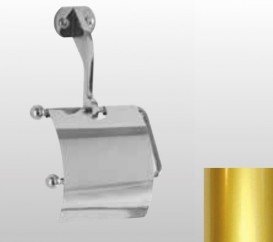 Держатель туалетной бумаги Kerasan Retro с крышкой золото 742191