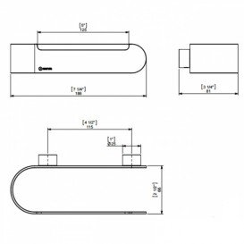 Тримач туалетного паперу Sonia S5 настінний нержавіюча сталь хром 153022