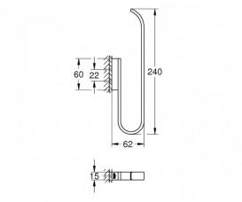 Тримач запасного рулону туалетного паперу Grohe Selection хром 41067000