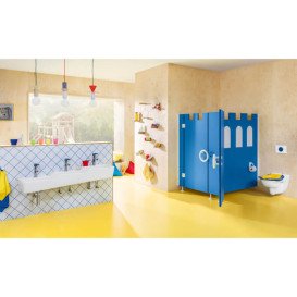 Дитяче сидіння для унітазу Villeroy & Boch O.Novo Kids дюроспласт сонячний жовтий/синій океан 8M11619B