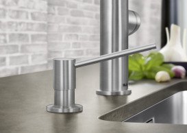 Диспенсер для моющего средства Blanco Torre врезной 300 мл латунь PVD нержавеющая сталь 526430