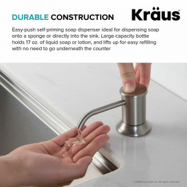 Диспенсер для рідкого миючого засобу Kraus хром KSD-80CH