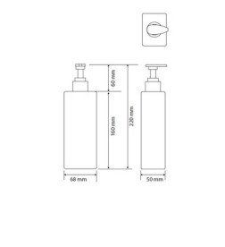 Диспенсер для жидкого мыла Bemeta Hotel 500 мл пластик белый матовый 131567703