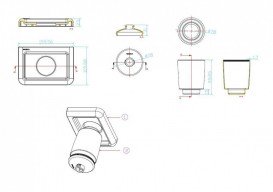 Диспенсер для рідкого мила Haceka Yoly підвісний пластик білий 1137995