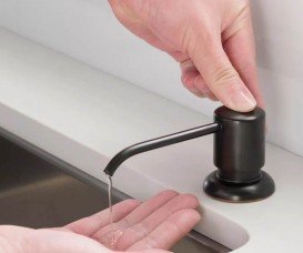 Диспенсер для жидкого мыла Kraus Boden тёмный шоколад KSD-53-ORB