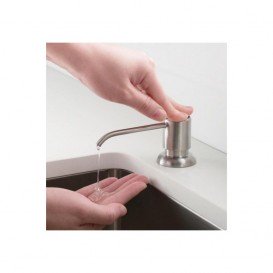 Диспенсер для жидкого мыла Kraus Boden латунь/пластик нержавеющая сталь KSD-53SS