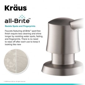 Диспенсер для жидкого мыла Kraus Savan латунь/пластик матовый никель KSD-51SFS