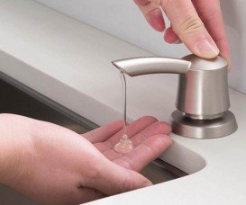 Диспенсер для жидкого мыла Kraus Savan нержавеющая сталь KSD-51SS