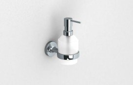 Диспенсер для жидкого мыла Sonia E-Plus настенный белый/хром 124619