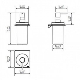 Диспенсер для жидкого мыла Sonia Sonia S-Cube/S2 White белый матовый 172474