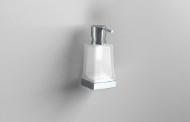 Диспенсер для рідкого мила Sonia S7 настінний хром/білий 131945