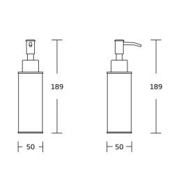 Диспенсер для жидкого мыла VBI Round с держателем хром VBI-040016CH