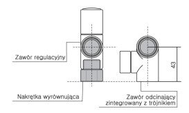 Дистанционная гайка 1/2 Terma хром TGUCR001